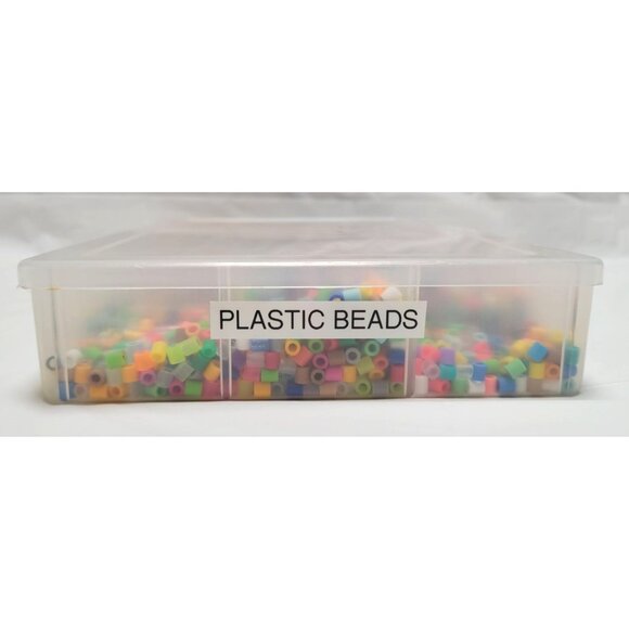 Lot of Perler Fuse Beads Assorted Colors w/Storage Container DIY Crafts Projects - Picture 8 of 9